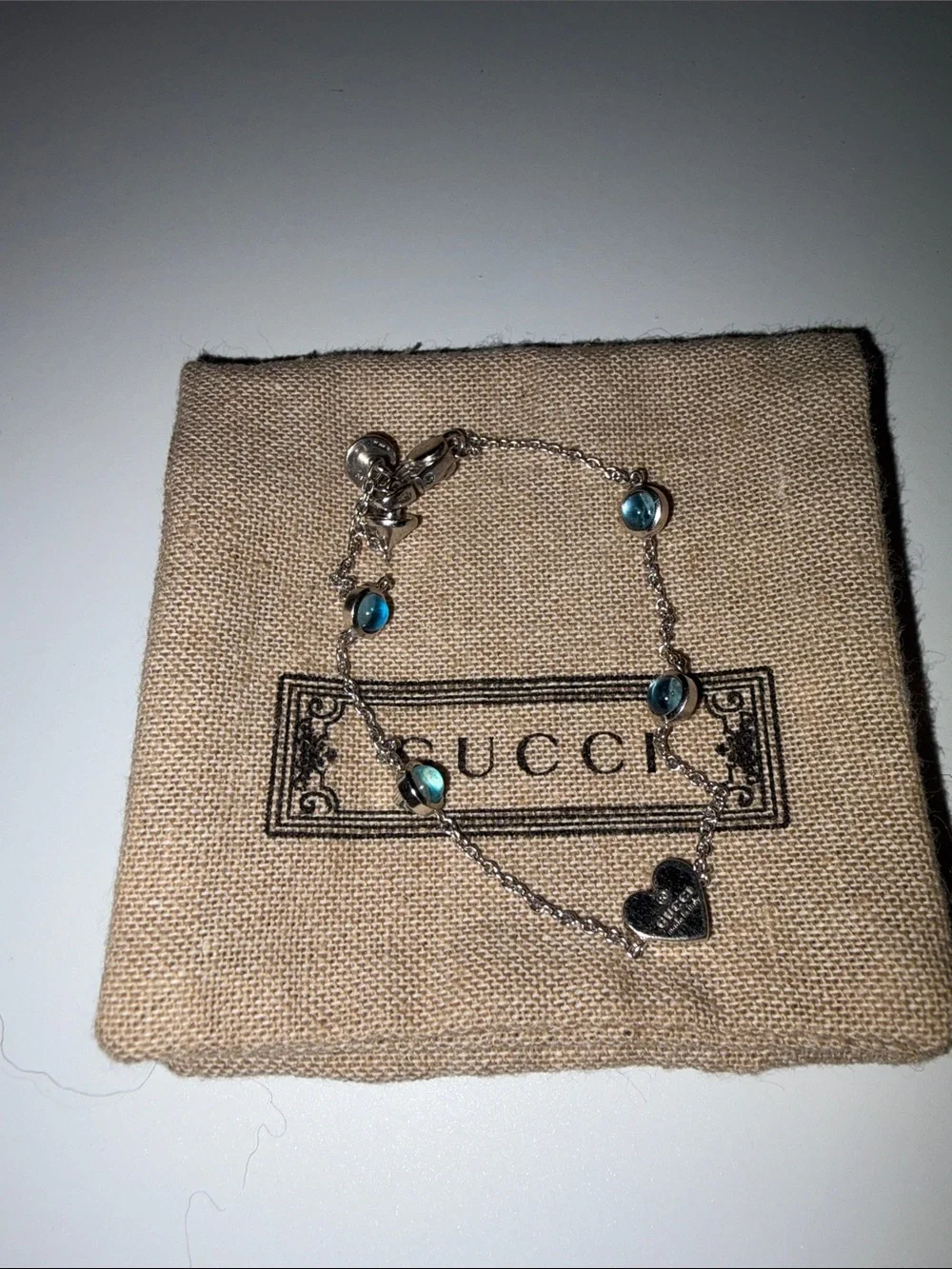Gucci silver heart